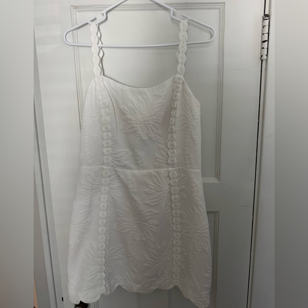 Lilly Pulitzer White Sleeveless Dress w/ Shorts Size 8